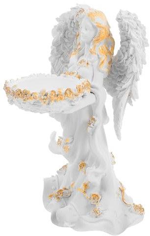 Zerodeko 1stück Statue Teelichthalter Aus Resin Kerzenhalter Figur Für Hochzeits Und Wohnraumdekoration Einzigartiges Design Für Esstisch Und Kaffeetisch Für Besondere Anlässe
