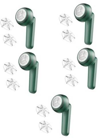Beaupretty 5 Set Rimuovi Pelucchi Rasoi Elettrici Rasoio Elettrico Rasoio Per Tessuti Per Pilling Tagliapelucchi Per Vestiti Rasoio Levapelucchi Per Maglione Plastica Green