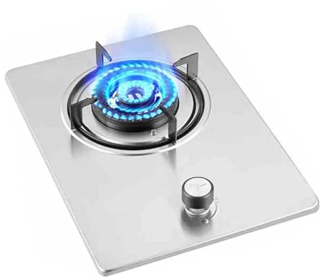 Gaziniere Gaz - 1 Brûleur Au Gaz Propane, Cuisinière De Comptoir De Cuisine 4.2KW Gaz, Poêle De Conversion Gaz/LP, Avec Protection Anti-incendie, Pour La Maison Cuisine Camping-car(NG)