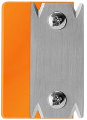 Träbearbetningskanttrimmer, bärbar manuell kantbandningsskärare halkfri handhyvel för burrs, kanthörn hyvel, träavfasning filéskrapa för PVC ABS-faner kantband, avgradningsverktyg orange