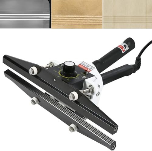 COYEUX Sellador térmico de engarzado portátil, Sellador de engarzado Manual, Control de Temperatura de 0-300 ℃, Ancho de Sellado 10 mm, Sellador térmico de engarzado para Bolsas Mylar de Aluminio
