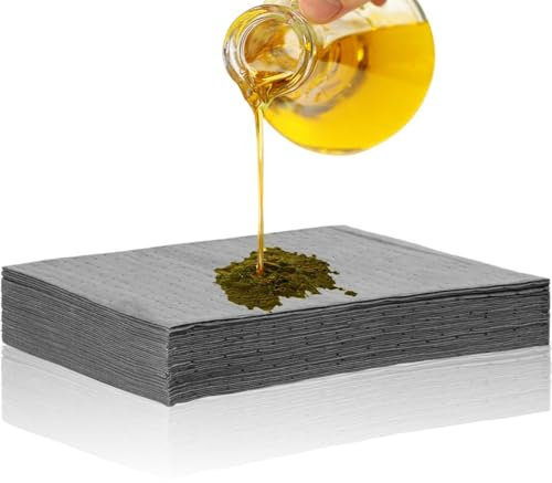CEWROM Set di 30 panni per l'olio, tappetino per l'olio, 25 x 33 cm, assorbenti l'olio, tappetino per la raccolta dell'olio, panni per la casa, il garage, la cantina, il ristorante e la cucina
