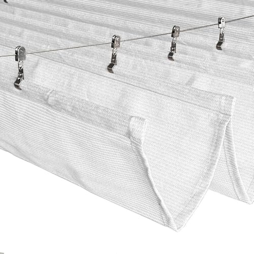 Retractable Wave Sun Shade Sail, HDPE Pergola Shade Cover With Mounting Kit, UV And Sun Protection Awning For Outdoor Porch Terrace Garden Decoration