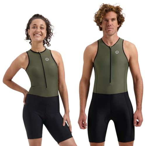 Rogelli Triathlonanzug Unisex Damen und Herren ärmellos - Trisuit mit Rückentaschen - Florida