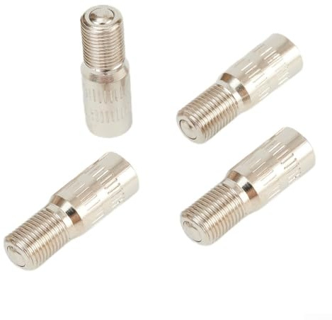 Lot de 4 extensions de valve de pneu en laiton chromé pour une meilleure durée de vie des pneus et un contrôle de la pression