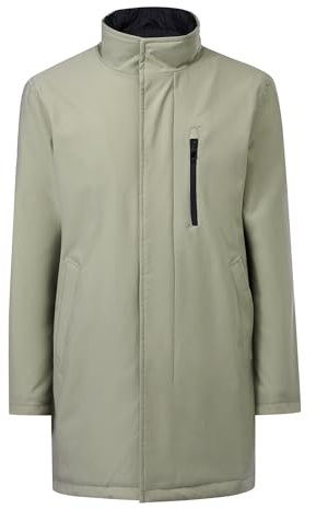 Allthemen Cappotti Uomo Invernale Casual Medio Lungo Parka Regular Fit Piumino Giacca Multifunzionale Outdoor Calda Cachi L