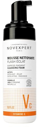 NOVEXPERT Express Radiance Cleansing Foam – Reinigung & Enzym-Peeling in 20 Sekunden, 150 ml