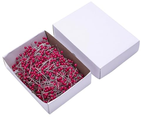 ZHAPEG Lot de 800 épingles colorées à tête ronde pour couture et projets d'artisanat