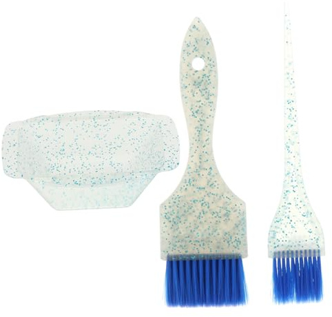 Abaodam Juego de Cuenco para Teñir el Cabello, Kit de Coloración Capilar de 1 Set, Plástico, Uso DIY Preciso para Salón y Hogar