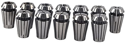 12Pcs ER16 Chuck Spring Set, CNC Milling Machine Chuck, High - Speed Steel Collet Springs for Engraving Machines with Multiple Bore Sizes for Industrial Precision Tooling