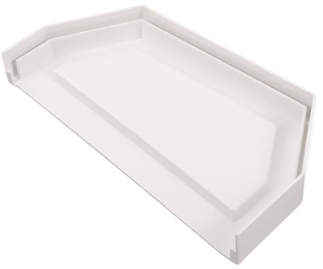 Levemolo Tappo Terminale per Grondaia in Pvc Bianco Doppia Chiusura Laterale, Design Semplice e Installazione Facile per Tubi Pluviali da Esterno