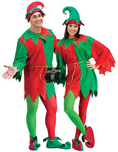 EraSpooky Weihnachtself Erwachsene Kostüm Das ganze Set
