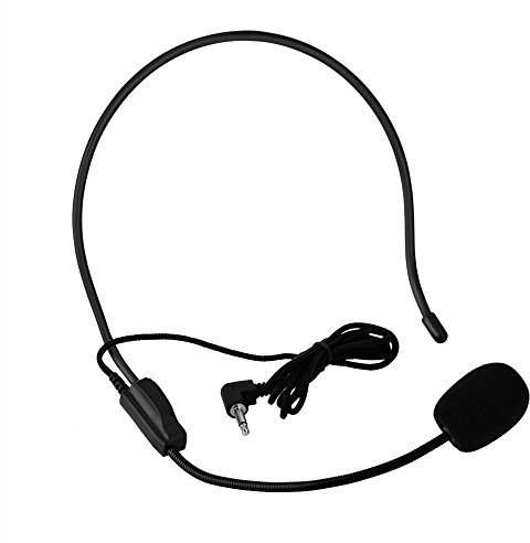 Ausla 2 Stück Mikrofon für Smartphone, Kopfhörer mit Mikrofon, tragbares Mini-Mikrofon, 3,5 mm, Mikrofon für Lautsprecher, Voice-Verstärker, für Bühnenaufführung, Show, Gesang mit Tanz, Unterricht