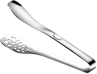 RTHGTFQZ Pinze Cucina Pintenze del cibo del cibo dell'acciaio inossidabile, grill di bloccaggio resistente alla ruggine Pinze alimentari for cucinare, grigliare, insalata, barbecue, cucina (25 * 5 cm)