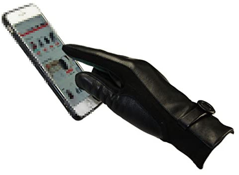 Gants en Cuir suédé pour Femmes d'hiver Mitaines Gants Chauds en Peau de Mouton pour Dames Douces