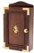 NKlaus Boîte à clés en Bois et Laiton doré 29x17x7cm Boîte à clés 11713