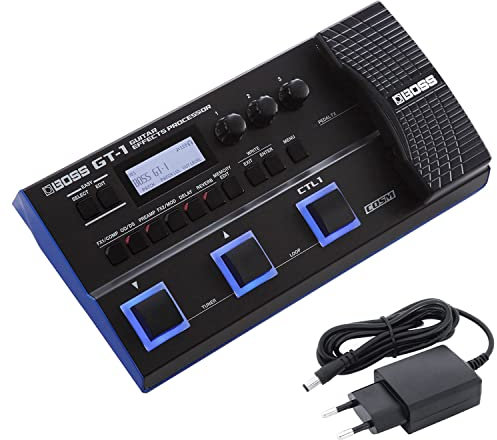 Boss GT-1 mobiles Multi-Effektgerät für Gitarre + keepdrum 9V Netzteil