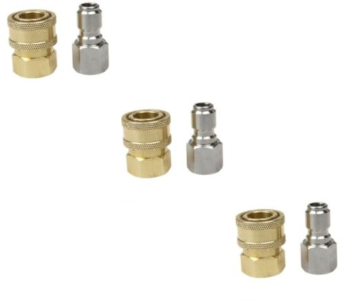 BESPORTBLE 3-teiliges Universal-schnellkupplungsset Mit 3/8-zoll-anschlussstücken Und Messingsteckern Für Hochdruckreiniger