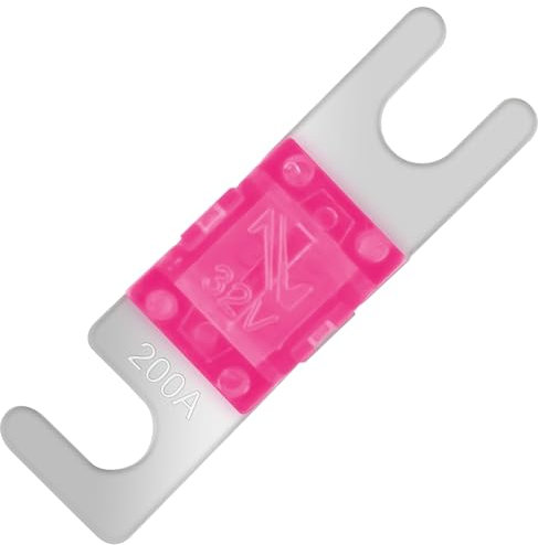 SeKi 4 pezzi Mini ANL fusibile 200A; per auto, camion, moto, barca, HiFi; Fusibile a lama