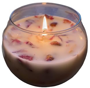 Clachaig Candles Handpoured 100% Organic Rose Scented Bowl Candle