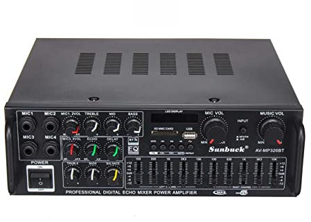 Amplificador de Audio para automóvil Amplificador de 2 Canales con, Amplificador HiFi, Reproductor de de Alto Rendimiento, Subwoofer, Amplificador de USB SD Power Rango Completo