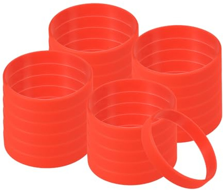PATIKIL Silicone Bracelets, Colored Rubber Wristbands Blank Stretch Sports Bands for Adults Teen Sports