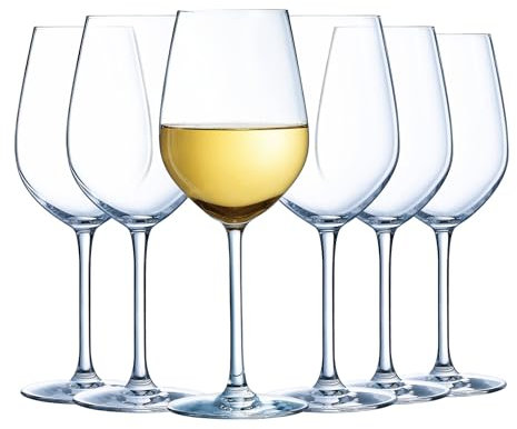 Luminarc - Collection Menades - 6 verres à pied 36 cl - Fabriqués en France - Emballage renforcé