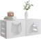 Katzen Kratzbaum, Katzenmöbel, Kratzbaum, Katzenhaus aus Holz, Katzenhaus, Katzenklo-Schrank, Katzentoilette, Katzenschrank, mit Separater Trennwand, mit Kratzbrett für Katzen, 78 x 30 x 29 cm, Weiß