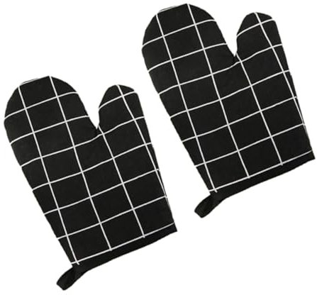 OFFSCH 2pcs Heat Resistant Oven Mitts Kitchen Gloves for Oven Christmas Potholders