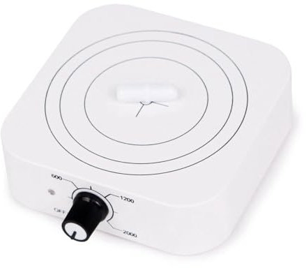 Ptdfjspt Agitador Magnético Mini W601 de 2000 RPM con Velocidad Ajustable para Laboratorio y Uso Doméstico, con Motor Sin Escobillas y Enchufe Europeo