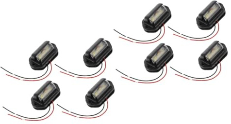 ULTECHNOVO 2 Series Luz De La Placa Del Auto Accesorio Iluminación Camión Iluminación Camión Remolque Luz Led De Matricula Camiones Pilotos Traseros Remolque Lámpara De Coche Abs 4 Piezas*2