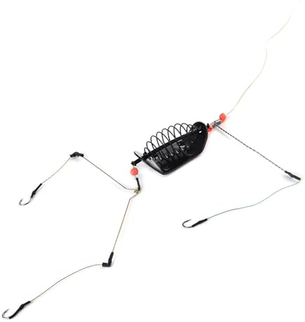 NPXUAMTJ 20-100g 3 Line Hook Spring Fishing Feeder Esche da Pesca Gabbia Esce Gabbia Accessori per la Pesca alla Carpa Strumento di Pesca