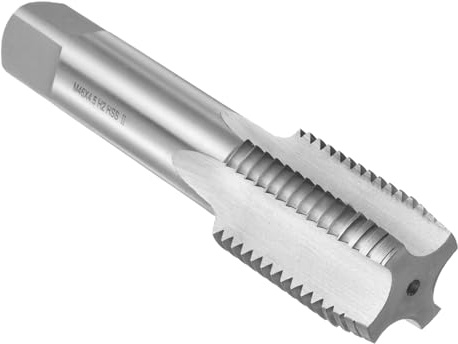 sourcing map HSS6542 Taraud manuel M46 x 4,5 H2 Filetage métrique Taraud à vis droite Outil de filetage en acier rapide