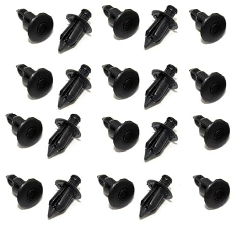 ZNAGDFVW Viti per Targa Moto Compatibile con 20pcs Moto 6mm 7mm Rivetto Carenatura Corpo Trim Panel Fastener Vite Clip Universale Moto Bulloni di Fissaggio(6mm (20pcs))