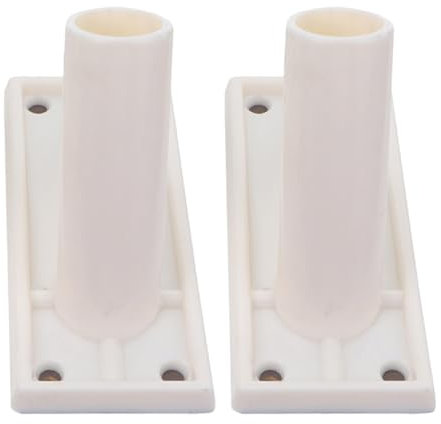 Toddmomy 2pcs Flag Pole Wall Mount Brackets Self Adhesive Flagpole Base Quick Flag Replacement Sleek Design