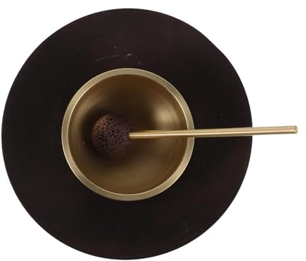 HONITANO Set di Ciotole Tibetane Mini in Ottone con Mazzuolo e Cuscino, Campane Sonore per Meditazione, Yoga e Terapia del Suono, Portatile per Rilassamento e Bilanciamento Chakra Cuore