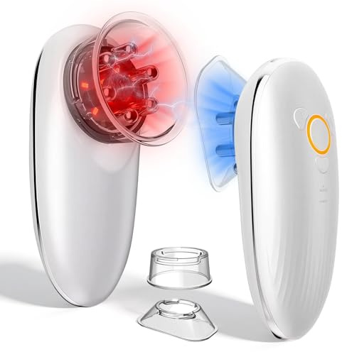 Appareil de massage à ventouses avec vide, EMS et lumière rouge, 3 niveaux de massage anti-cellulite électrique pour modeler et raffermir le ventre, les jambes, les fesses et les fascias