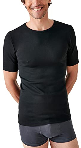 Damart - T-shirt pour Homme, Manches Courtes, Col V - Thermolactyl Haut Thermique, Maille Interlock - Degré de Chaleur 3