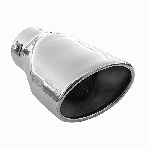 Auspuffblende Endrohr Auspuff Universell Schalldampfer Sport Oval Sportauspuff Endrohrblenden Blende Edelstahl AutoHobby