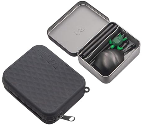 Outlery Portable and Reusable Stainless Steel Travel Cutlery Set with Case for Camping, Picnic, Office, and On-The-Go (Pocket-Sized Flatware Set)