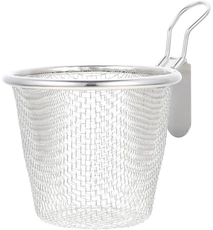 Passoire À Pâtes En Acier Inoxydable - Panier Filtrant Réutilisable Pour Nouilles, Pâtes, Boulettes, Fruits Et Légumes - Ustensile De Cuisine Avec Crochets Pratiques