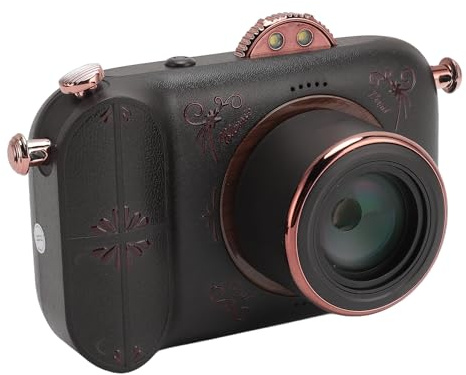 Bewinner Fotocamera Digitale 5K - Fotocamera Vintage WiFi da 96MP con Schermo IPS HD da 3,5, Zoom Digitale 50X Videocamera per Vlogging retrò, Batteria da 2500mAh / 4 Filtri Bellezza