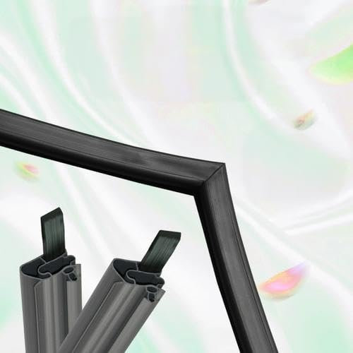 Piezas Kit de reparación Universal Sello de Goma Junta de Puerta para Nevera congelador Personalizado adecuación,Negro