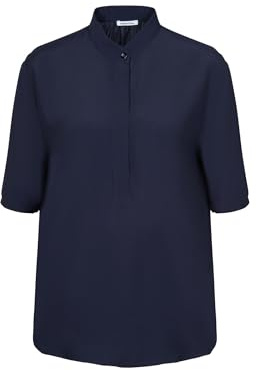 Seidensticker Damen Shirtbluse Regular Kurzarm Stehkragen 100% Viskose