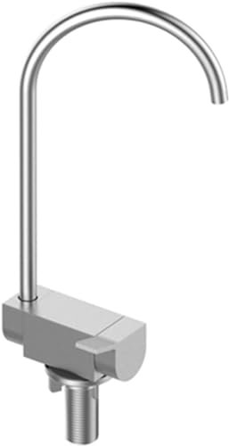 WDSOPK Küchenarmatur für Umkehrosmoseanlage, gebürsteter Schwanenhals, Faltbarer Wasserfilter, Wasserhahn, Spülbeckenarmatur