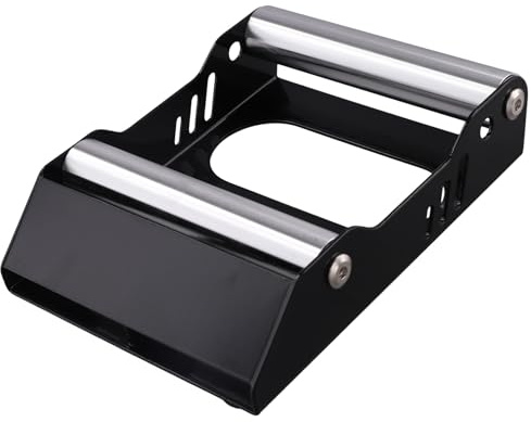 Uxsjakjsd Rampa Universal para Limpieza de de Motocicletas, con Rodillo Elevador, Soporte para Limpieza de Neumáticos, Soporte Portátil para Lavado de Neumáticos, Color Negro.