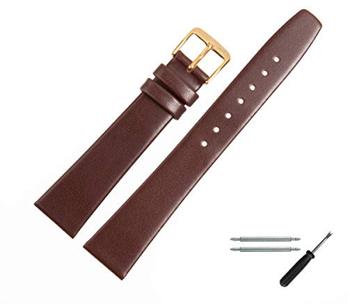 MARBURGER Uhrenarmband 10mm Leder Glatt - Werkzeug Montage Set 71010