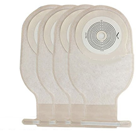 Colostomy Bag, Risingmed Ostomy Bags Drain Pouches Drainable Colostomy Care Bag Open Pouch Ostomy Stoma 60mm Cut Size for Illeostomy Stoma Care (Pack of 10)