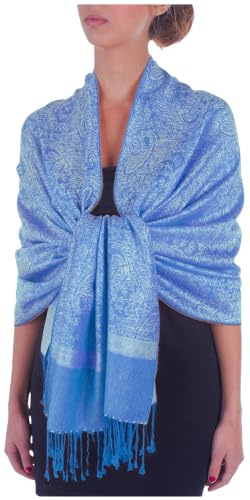 Sakkas Soft Pashmina Feel Paisley Design Schal/Stola