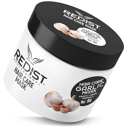 Redist Ajo Mascarilla para el Cuidado del Cabello 500ml | Mascarilla para el cabello con ajo | Tratamiento reparador intensivo para el cabello